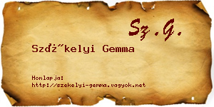 Székelyi Gemma névjegykártya